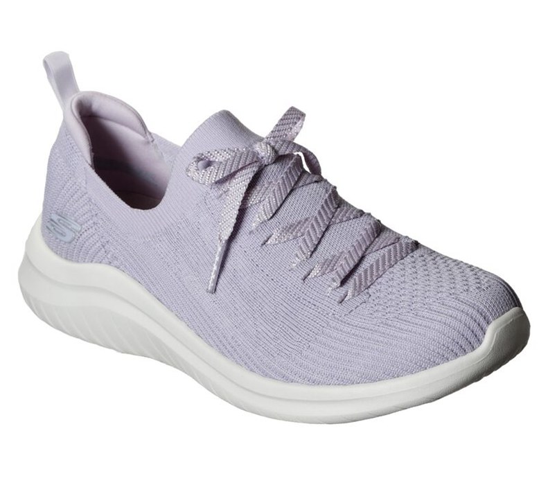 Skechers Ultra Flex 2.0 - Flash Illusion - Womens Slip On Shoes Lavender [AU-FF3619]